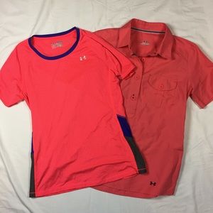 2 Under Armour medium shirts